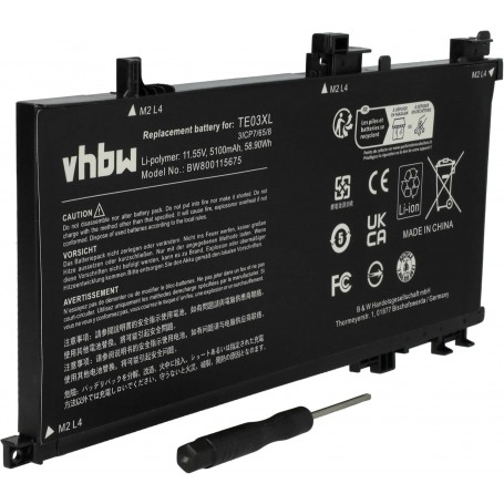 Baterija za hp HP 849570-543, 849570-542, 849570-541, 3ICP7/65/80 - 5100 mAh 11.55 V Li-Ion