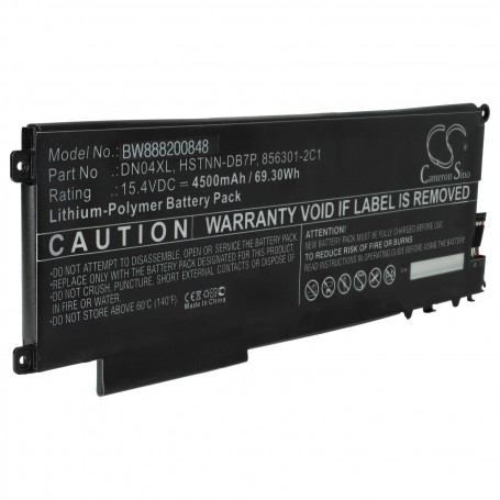 Baterija za HP 856543-855, 856301-2C1, 856843-850, DN04XL - 4500 mAh 15.4 V Li-polymer