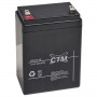Akumulator CTM  CT2,6-12 AGM 12V 2.6Ah Faston 4,8 mm