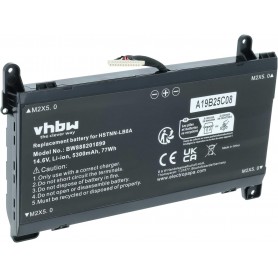 Baterija za HP 922753-421, 922752-421, 922977-855, 922976-855 - 5300 mAh 14.6 V Li-Ion