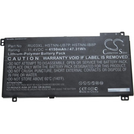 Baterija za HP HSTNN-LB8K, HSTNN-UB7P, HSTNN-IB8P - 4150 mAh 11.4 V Li-polymer