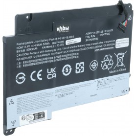 Baterija za Lenovo 00HW021, SB10F46458, 00HW020, SB10F46459 - 4200 mAh 11.4 V Li-polymer