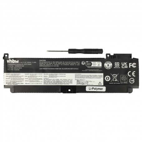 Baterija za Lenovo 01AV406, 01AV405, 01AV407, 01AV462 - 1000 mAh 11.4 V Li-polymer