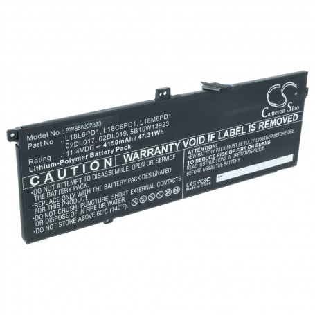 Baterija za Lenovo 02DL017, 02DL019, L18L6PD1, 5B10W13923, L18C6PD1 - 4150 mAh 11.4 V Li-polymer
