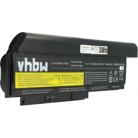 Baterija za Lenovo 0A36283, 0A36307, 42T4861, 0A36281, 0A36282 - 6600 mAh 10.8 V Li-Ion