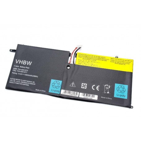 Baterija za Lenovo 45N1071, 45N1070 - 2600 mAh 14.8 V Li-polymer