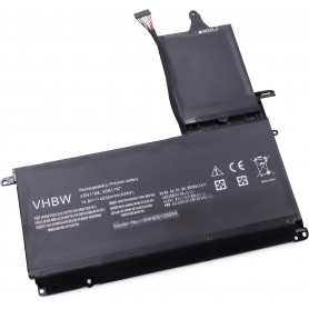 Baterija za Lenovo 45N1167, PXD3X2, 45N1165, 45N1166, 45N1164 - 4250 mAh 14.8 V Li-Ion
