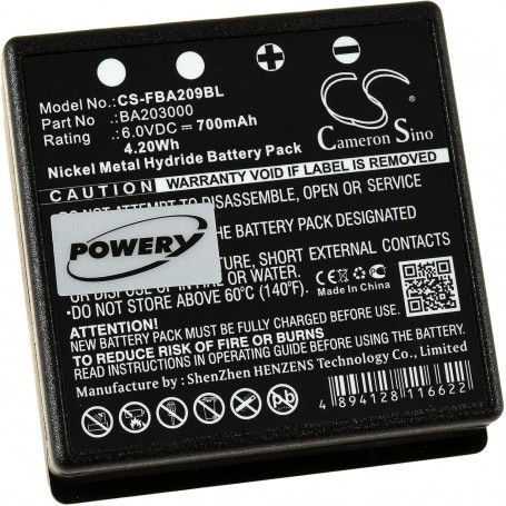 HBC FUB9NM/BA209000/BA209060/BA209061 - 6V/0,8AH