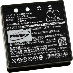 HBC FUB9NM/BA209000/BA209060/BA209061 - 6V/0,8AH