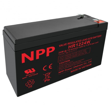 Akumulator NPP HR1224W - T1 / T2 AG  Faston +6,3/-4,8 mm
