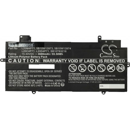 Baterija za Lenovo 5B10W13974, 5B10W13973, 5B10W13975 - 3600 mAh 15.44 V Li-polymer