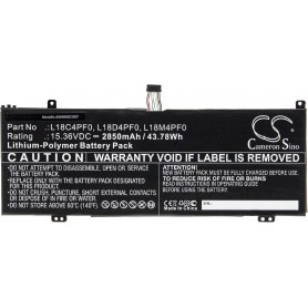 Baterija za Lenovo 5B10W67315, 5B10S73499, 5B10S73500, 5B10S73501 - 2850 mAh 15.36 V Li-polymer