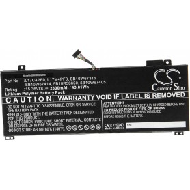 Baterija za Lenovo 5B10W67405, L17C4PF0, L17M4PF0, 5B10R38650 - 2800 mAh 15.36 V Li-polymer
