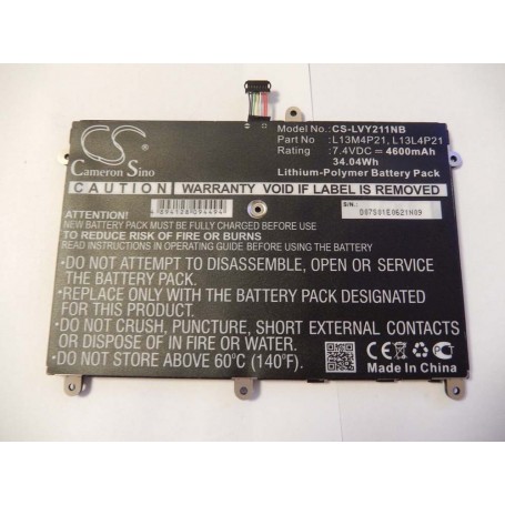 Baterija za Lenovo L13M4P21, 121500224, L13L4P21 - 4600 mAh 7.4 V Li-polymer