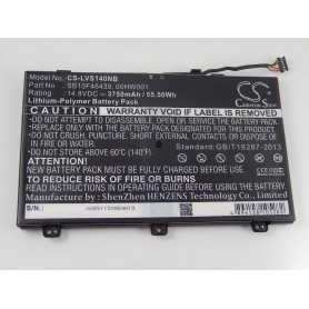 Baterija za Lenovo SB10F46439, 00HW001 - 3750 mAh 14.8 V Li-polymer