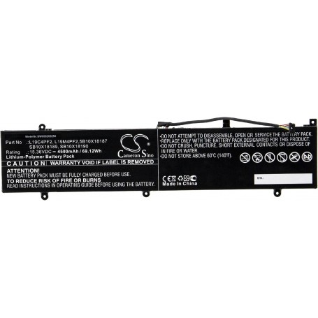 Baterija za Lenovo SB10X18189, L19M4PF2, L19C4PF2, 5B10X18187 - 4500 mAh 15.36 V Li-polymer