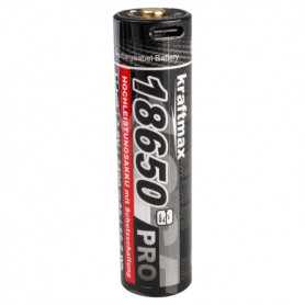 Kraftmax 18650 Pro Li-Ion z USB priklopom, 3400 mAh