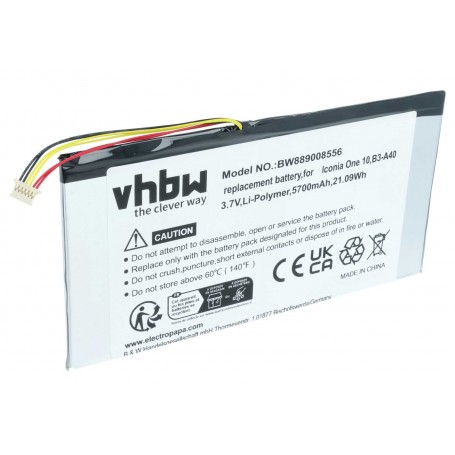 Baterija za tablični računalnik Acer PR-279594N(1ICP3/95/94-2), PR-279594N - 5700 mAh 3.7 V Li-polymer