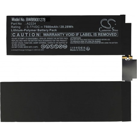 Baterija za tablični računalnik Apple A2224 - 7500 mAh 3.77 V Li-polymer