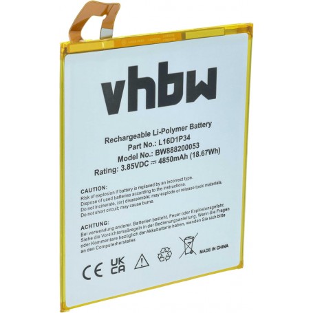 Baterija za tablični računalnik Lenovo L16D1P34 - 4850 mAh 3.85 V Li-polymer