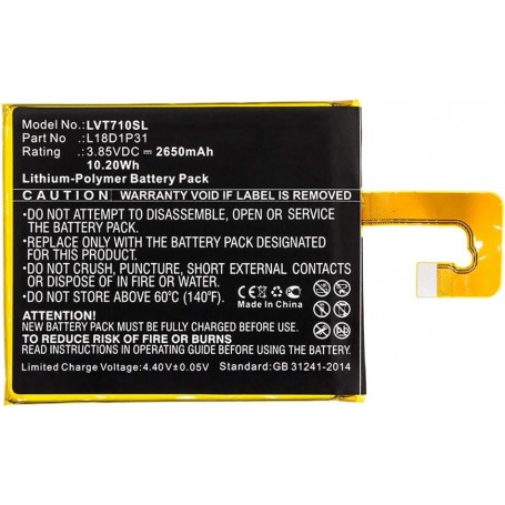 Baterija za tablični računalnik Lenovo L18D1P31 - 2650 mAh 3.85 V Li-polymer