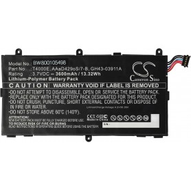 Baterija za tablični računalnik Samsung AAaD429oS/7-B, T4000E - 3600 mAh 3.7 V Li-polymer