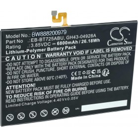 Baterija za tablični računalnik Samsung EB-BT725ABU, GH43-04928A - 6800 mAh 3.85 V Li-polymer