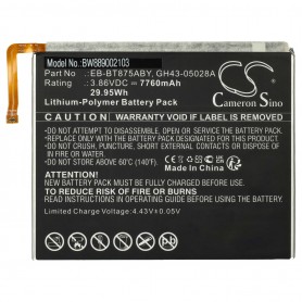 Baterija za tablični računalnik Samsung GH43-05028A, EB-BT875ABY - 7760 mAh 3.86 V Li-polymer