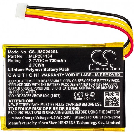 Baterija za JBL MLP284154, GO2/MLP284154  - Li-polymer 730 mAh