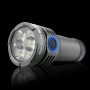 Set ročne LED svetilke everActive FL-3300R Luminator in Li-ion baterije everActive 26650 3,7V 5200mAh z mikro USB priključkom.