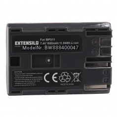 BP-511 Baterija za kamero za Canon EOS 5D, 10D, 20D, 30D, 50D, D30, 300D, PowerShot G1, G2, G3, G5, Pro 1 7.4V 1600mAh