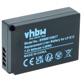 Baterija za Canon LP-E12 - 650mAh, 7.2V, Li-Ion