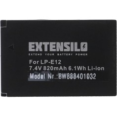 Baterija za Canon LP-E12 - 820mAh, 7.4V, Li-Ion