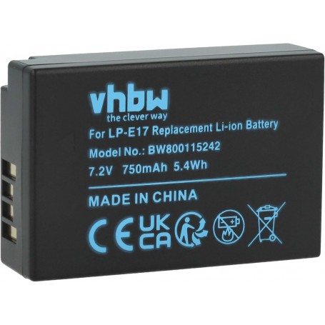 Baterija za Canon LP-E17 - 750mAh, 7.2V, Li-Ion