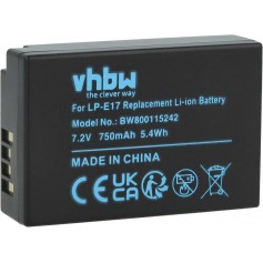 Baterija za Canon LP-E17 - 750mAh, 7.2V, Li-Ion