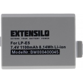 Baterija za Canon LP-E5, LC-E5 - 1100mAh, 7.4V, Li-Ion