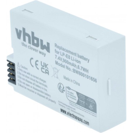 Baterija za Canon LP-E8 - 900mAh, 7.2V, Li-Ion