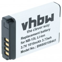NB-13L Baterija za kamero za Canon PowerShot G5 X, G7 X, G7 X Mark II, G9 X, SX620 HS, SX720 HS, SX730 HS 3.6V 1010mAh