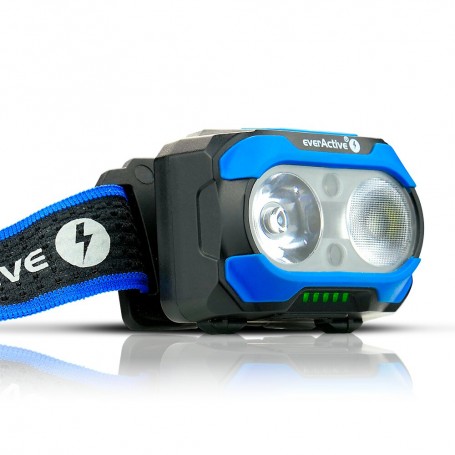Naglavna polnilna LED svetilka everActive HL-600R