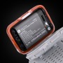 Oranžna naglavna LED svetilka Mactronic VAYA AHL0091