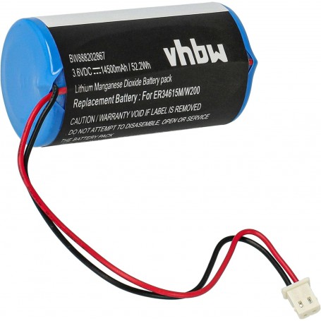 Baterija za alarmni sistem Visonic 0-9912-K, ER34615M, ER34615M/W200, 88030498 - 14500 mAh 3.6 V Li-SOCl2
