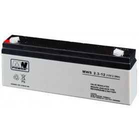 12V 2.3 Ah AGM akumulator MWS 2.3-12