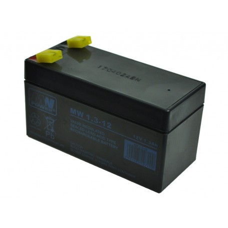 12V 1.3Ah AGM akumulator MW 1,3-12