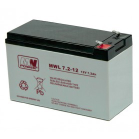 12V 7.2Ah AGM LONG LIFE akumulator MWL 7,2-12L