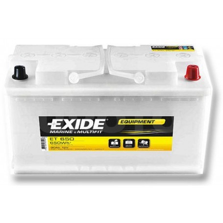 Exide ET650 90Ah D+ 800A MARINE 353X175X190