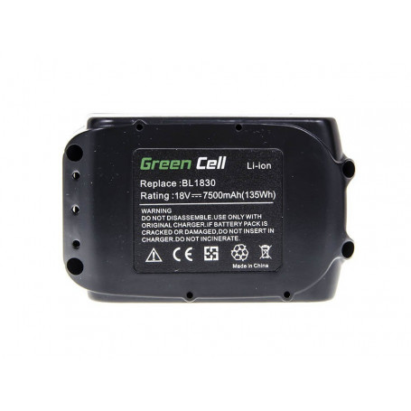 Power Tools Baterija BL1830 BL1860 za Makita BDF450SFE BTL061RF BTW450RFE 7500mAh